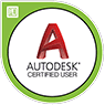 AutoCAD Certified User badge.